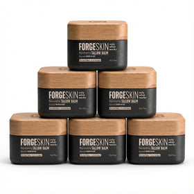 Forge Skin front jar view showing clean packaging and compact size benefit