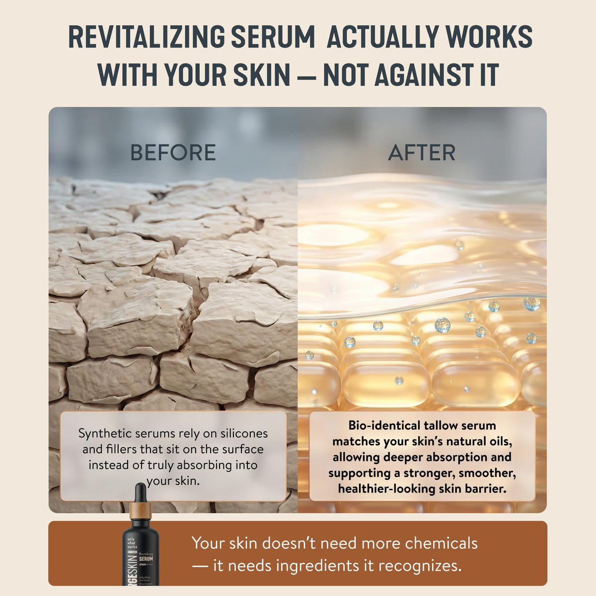Forge Skin green tea extract ingredient image emphasizing antioxidant skin protection