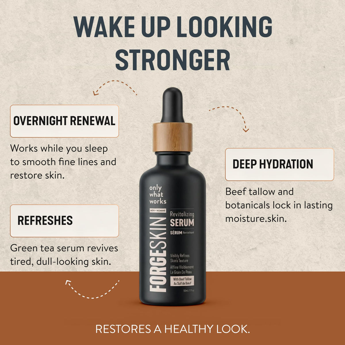 Forge Skin jar top open revealing smooth tallow-based essence for deep nourishment