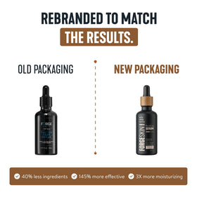 Forge Skin texture close-up displaying creamy serum and quick absorption benefit