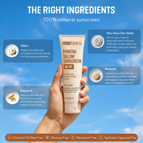 Forge Skin texture close-up demonstrating smooth spread and moisturizing finish