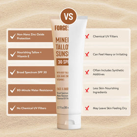 Forge Skin open tin revealing creamy mineral tallow formula and easy scoop