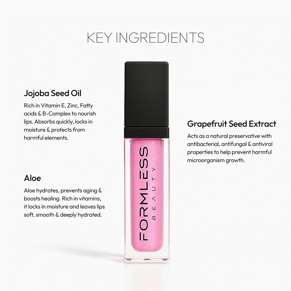 Formless Beauty wand applicator detail demonstrating smooth, precise application