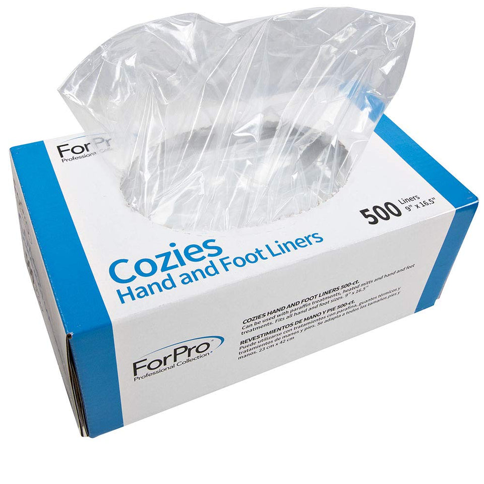 ForPro Cozies front packaging showing 500-count and product details, professional benefit