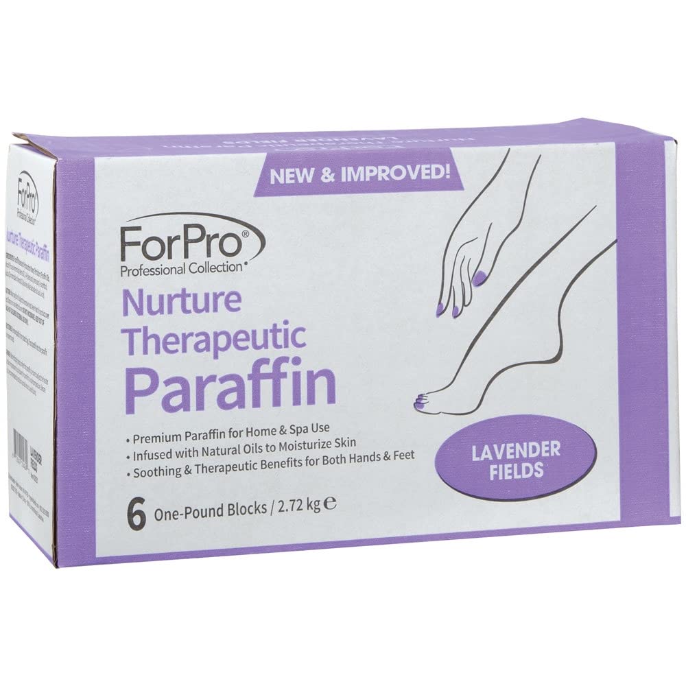 ForPro lavender in-use hand dip demonstrating warm moisturizing application