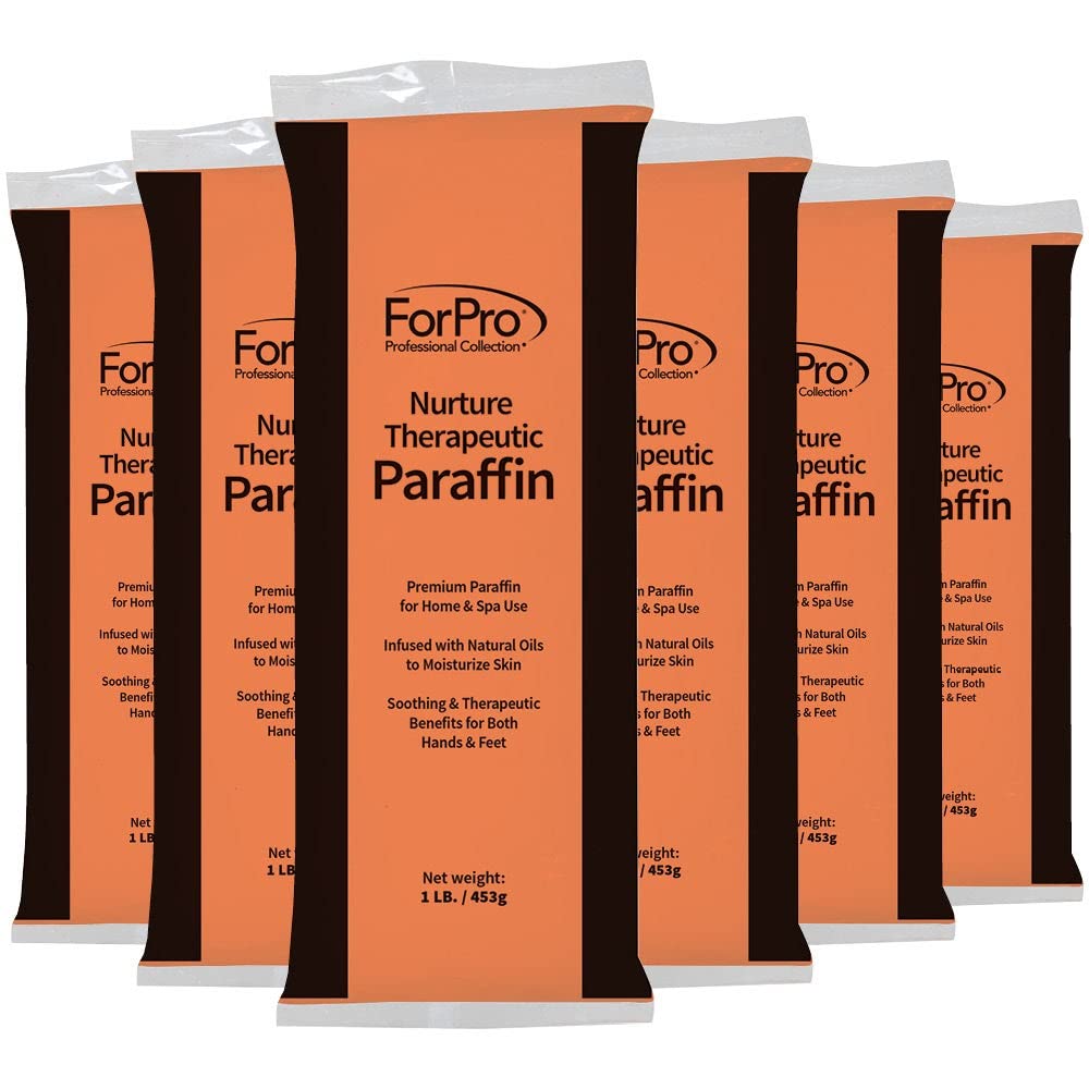 ForPro packaging front view showing six peach vanilla paraffin blocks and branding for easy restocking