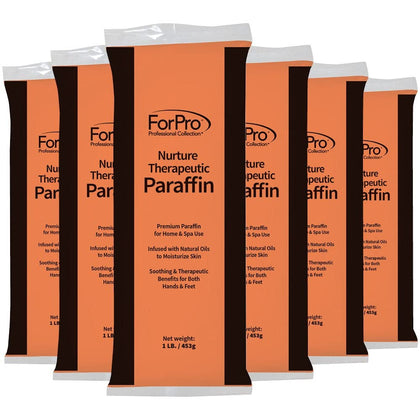 ForPro packaging front view showing six peach vanilla paraffin blocks and branding for easy restocking
