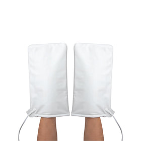 ForPro premium mitts front view showing design and professional branding benefit warmth during treatments