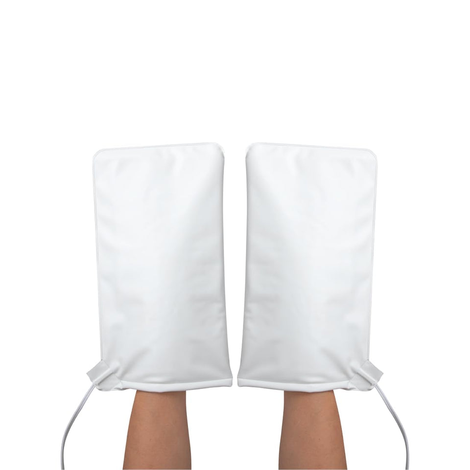 ForPro premium mitts front view showing design and professional branding benefit warmth during treatments