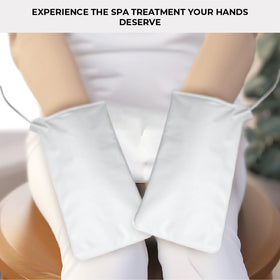 ForPro mitts next to a hand to show size and fit for all hand types and comfortable coverage