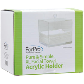 ForPro scale comparison with towel box showing compact footprint benefit