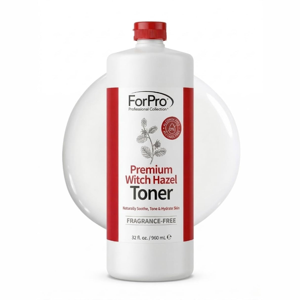 ForPro front packaging of 32 oz toner showing clean professional bottle and benefits