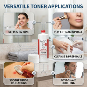 ForPro bottle staged in spa setting conveying professional-grade, salon-ready use