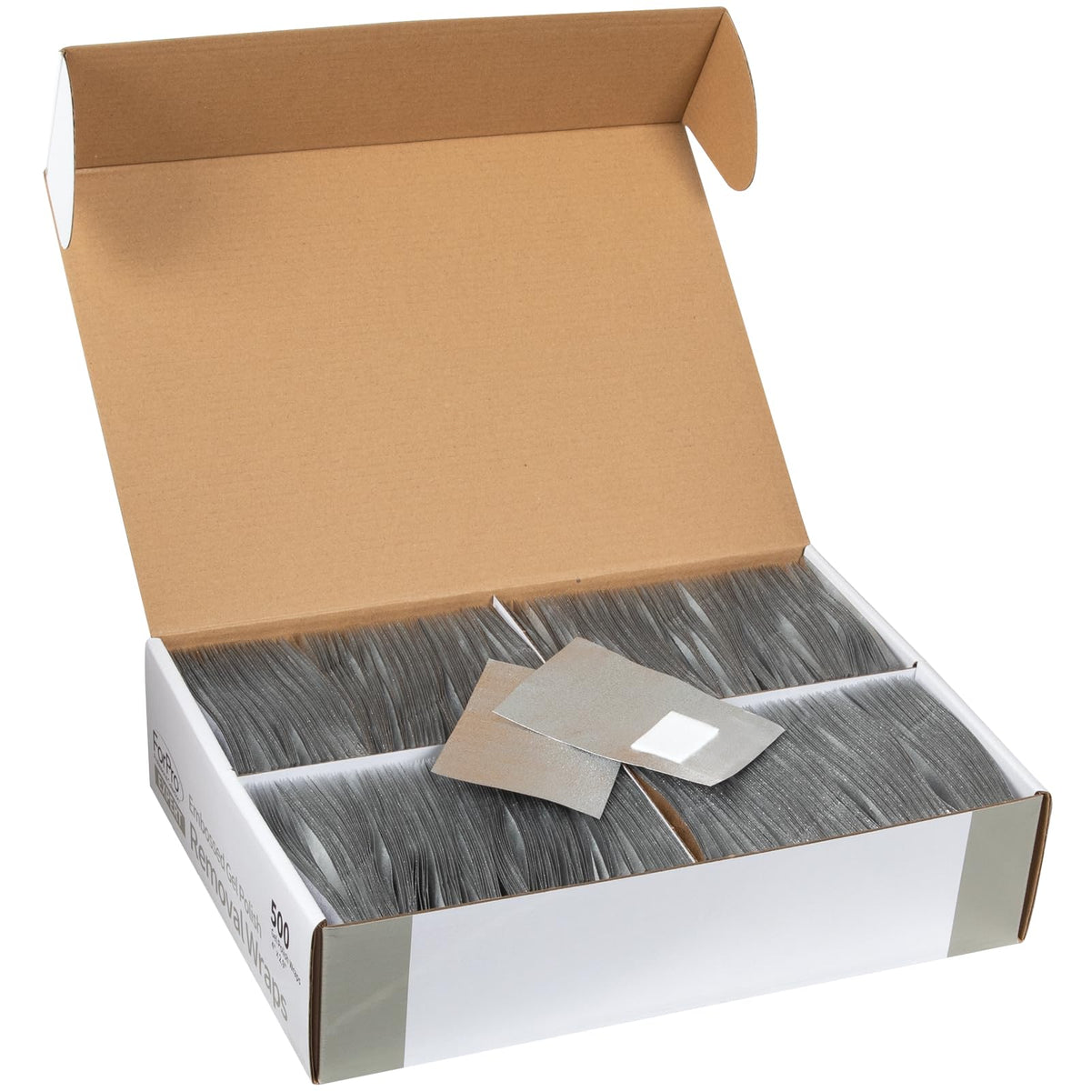 ForPro embossed soft foil close-up showing heat-trapping texture for faster removal