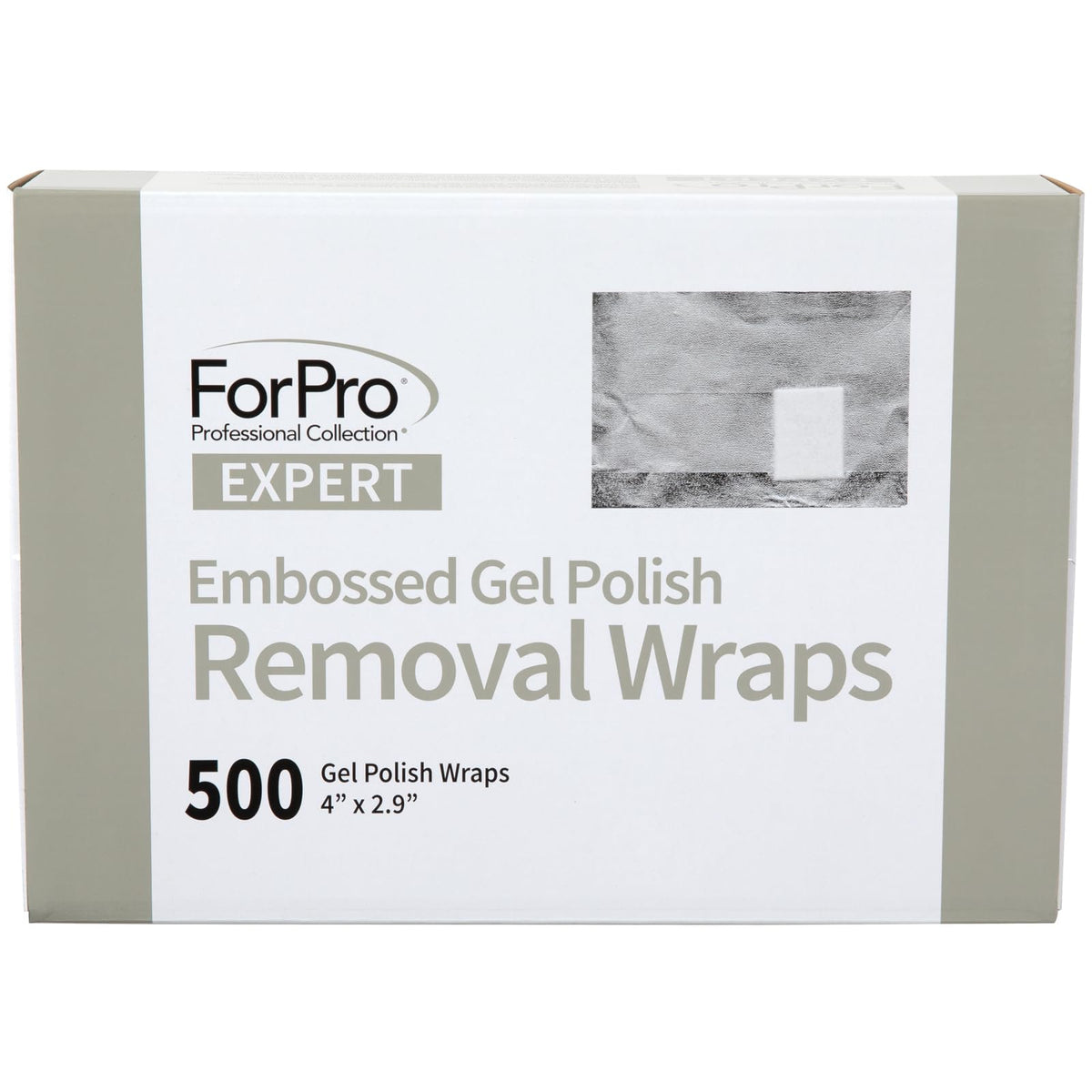 ForPro off-center cotton pad detail showing precise acetone application to nail