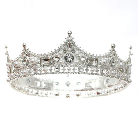 FORSEVEN front view full crown showing ornate crystals and regal silhouette benefit: visual impact