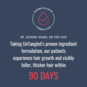 Foundation Skincare used by woman styling hair for fuller-looking results