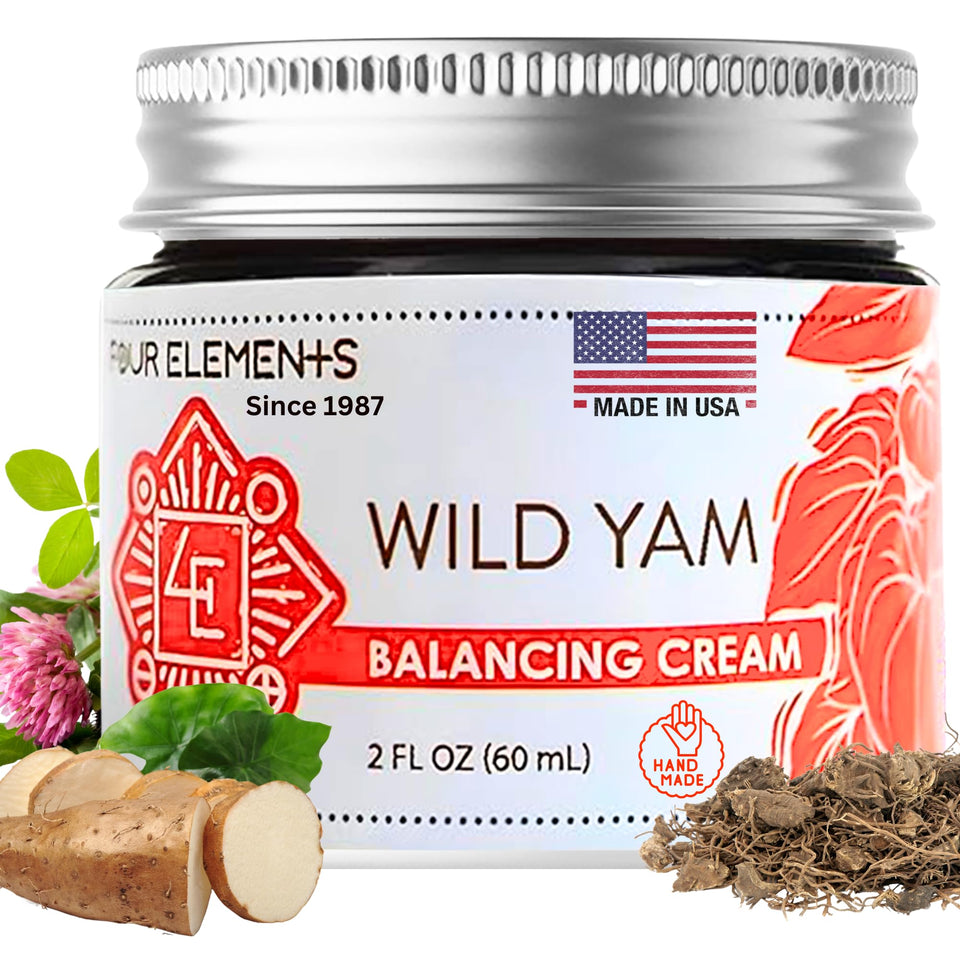 Four Elements front jar view showing packaging and brand, highlights trust
