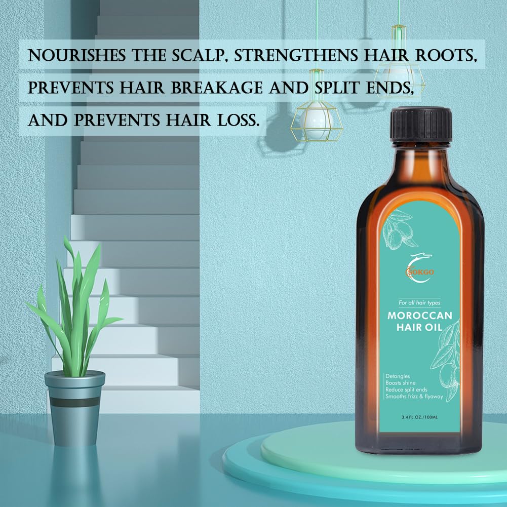 Fovcos being applied to mid-lengths and ends to smooth frizz and add shine