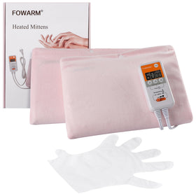 FOWARM mitts front view showing compact design and pink color, comfortable fit