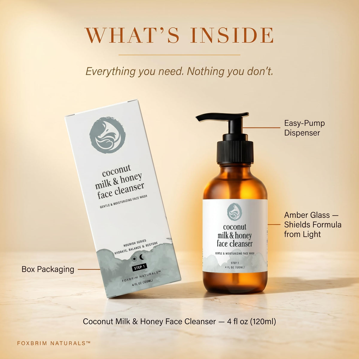 Foxbrim Naturals before and after skin looks softer and soothed