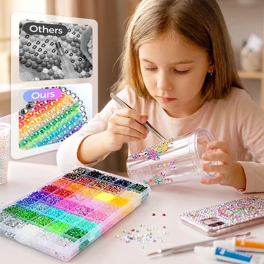Foxiod open storage box with separated compartments for easy organizing