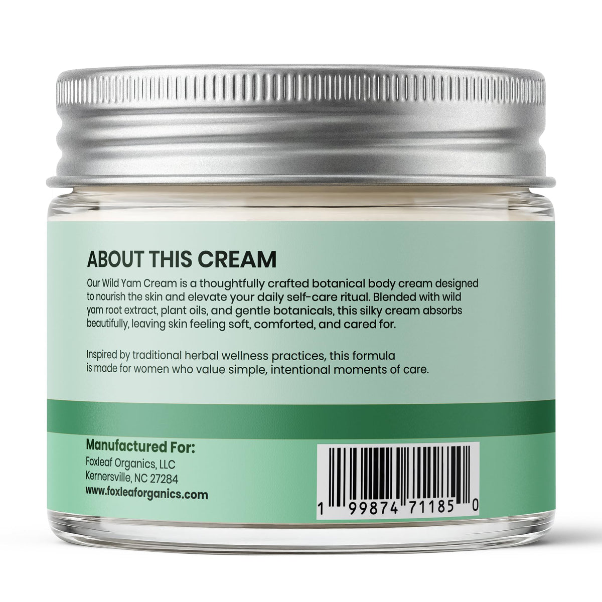 FOXLEAF made in usa seal on jar emphasizing domestic production quality