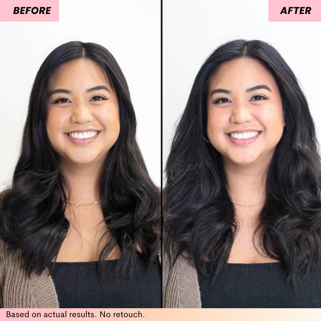 FoxyBae application on roots demonstration showing instant lift and refresh