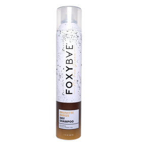 FoxyBae front packaging showing tinted brunette dry shampoo benefits