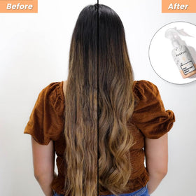 FoxyBae keratin and biotin texture visual illustrating smooth, nourished hair