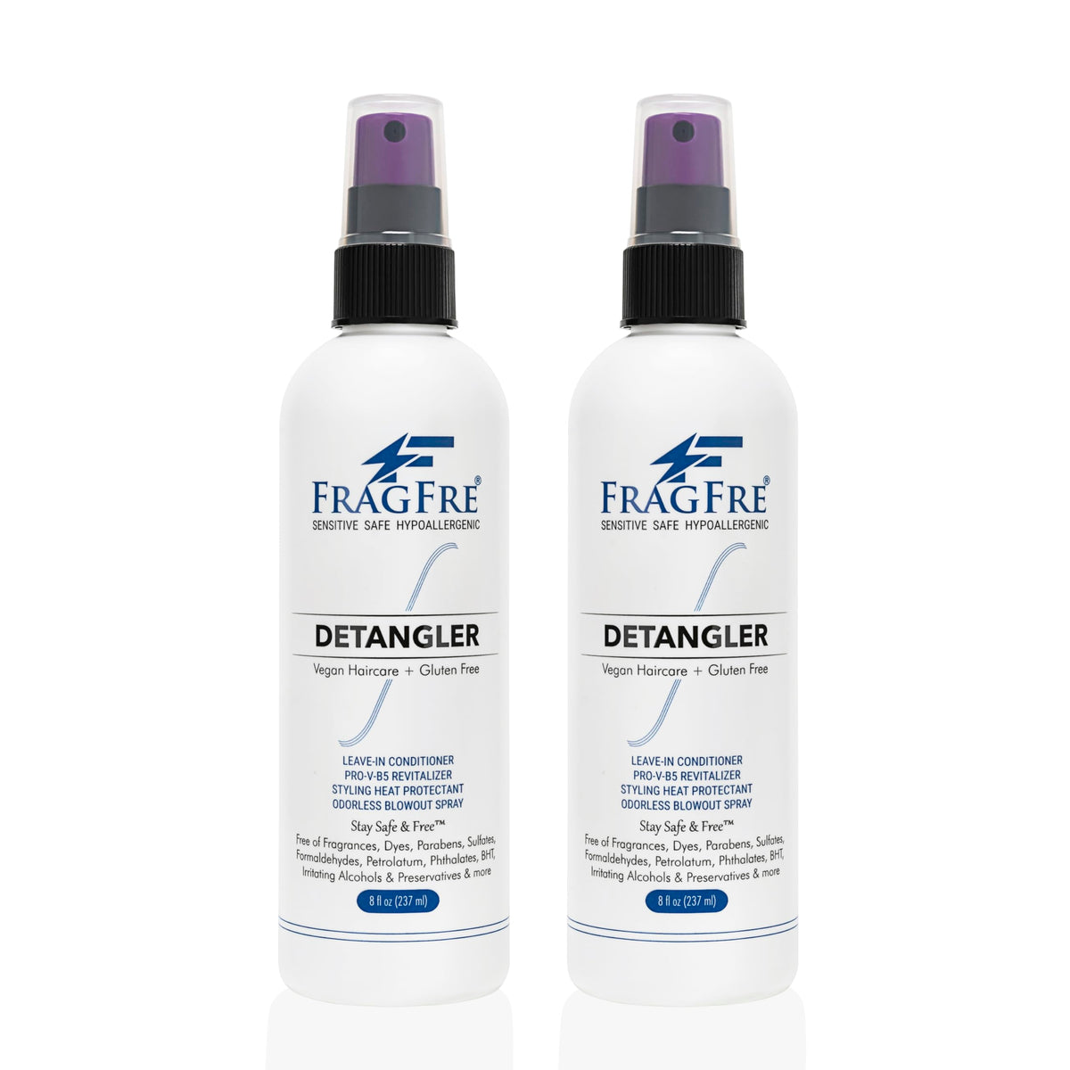 FRAGFRE bottle on bathroom shelf amid routine items, emphasizes daily-use compatibility