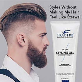 FRAGFRE before and after hairstyle demonstrating natural hold