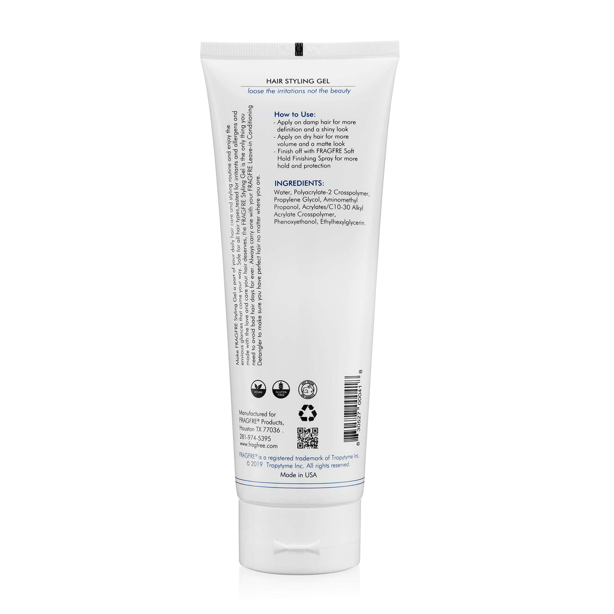 FRAGFRE family using gel showing gentle, kid-friendly styling benefit