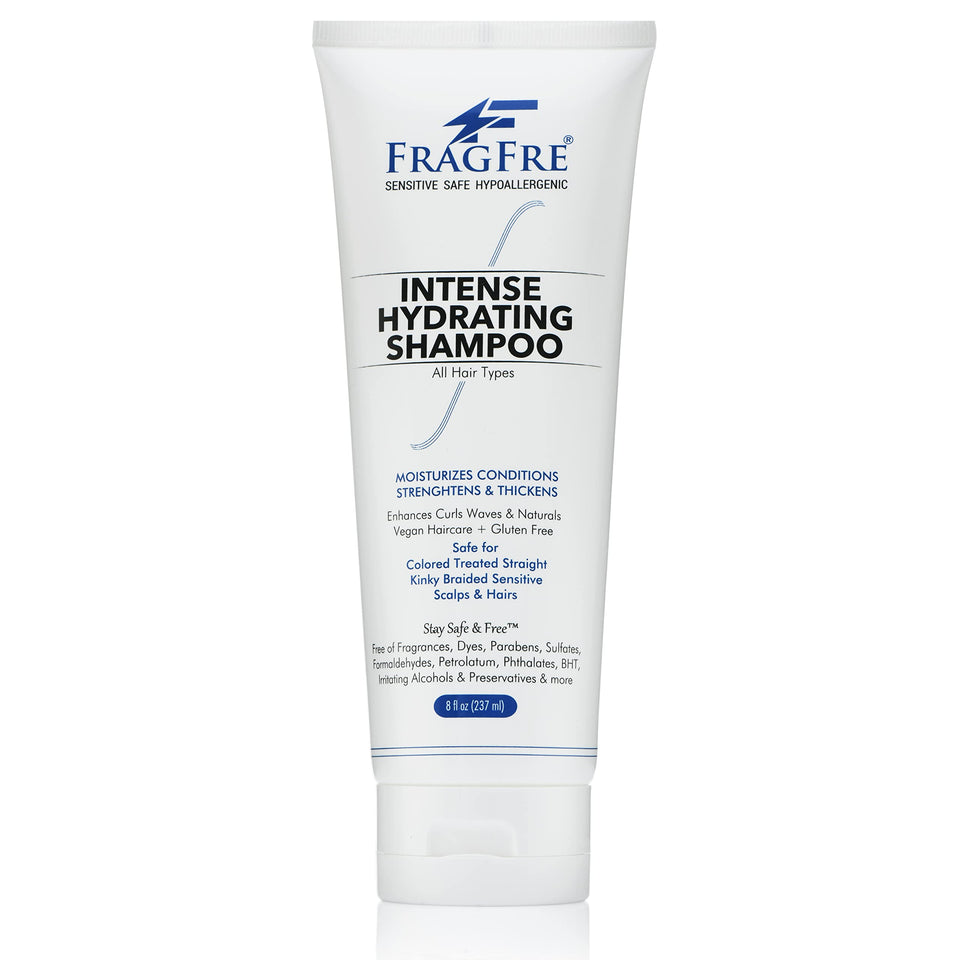 FRAGFRE front label showing 8 oz bottle and benefits