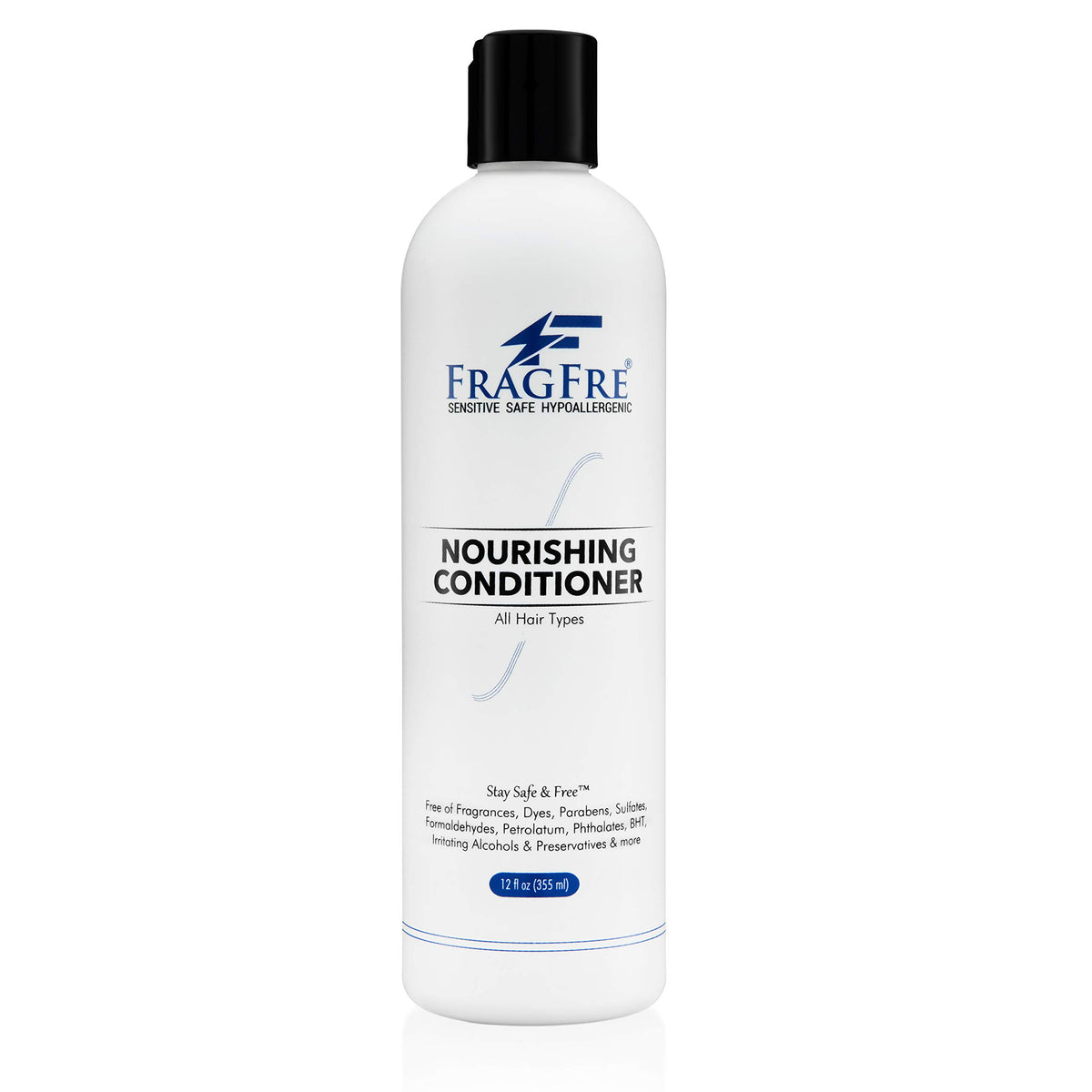 FRAGFRE front packaging 12 oz showing clean label and no-fragrance benefit