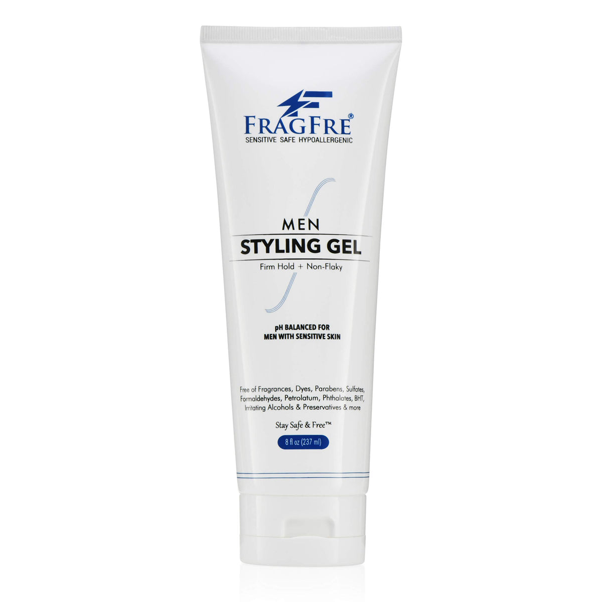 FRAGFRE front packaging bottle showing firm hold and 8 oz size benefit