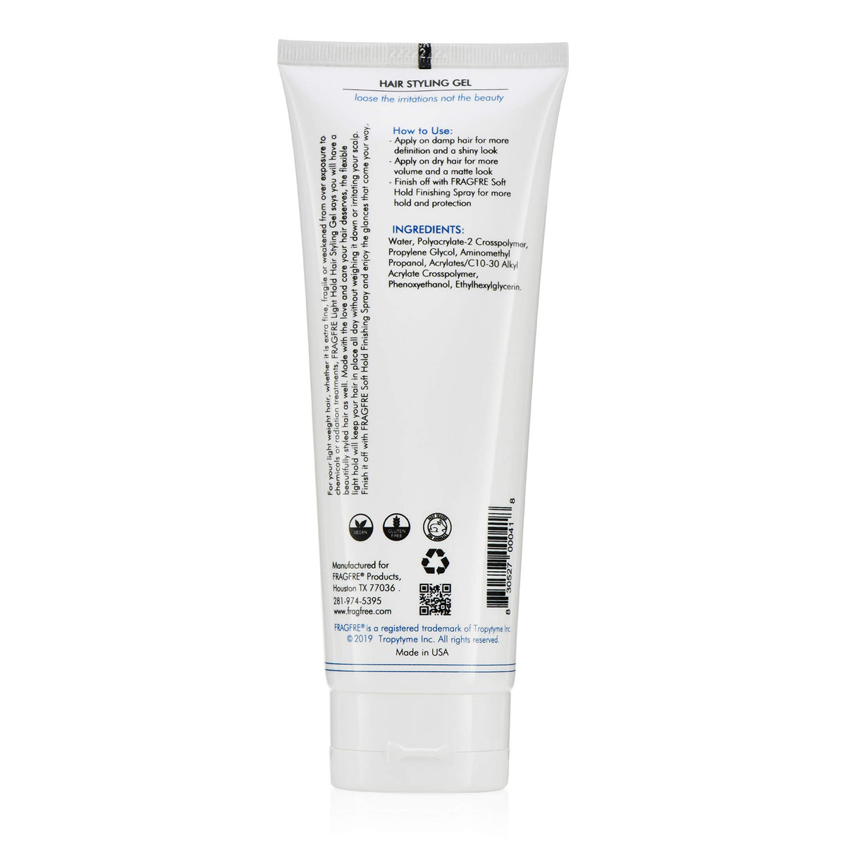 FRAGFRE styled fine hair in lifestyle scene, showing natural-looking hold and soft finish