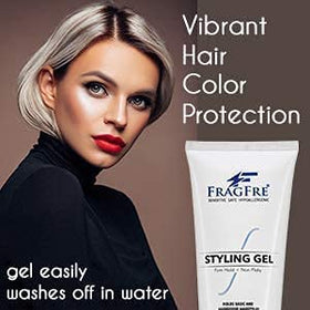 FRAGFRE on curly hair showing defined volume and reduced frizz
