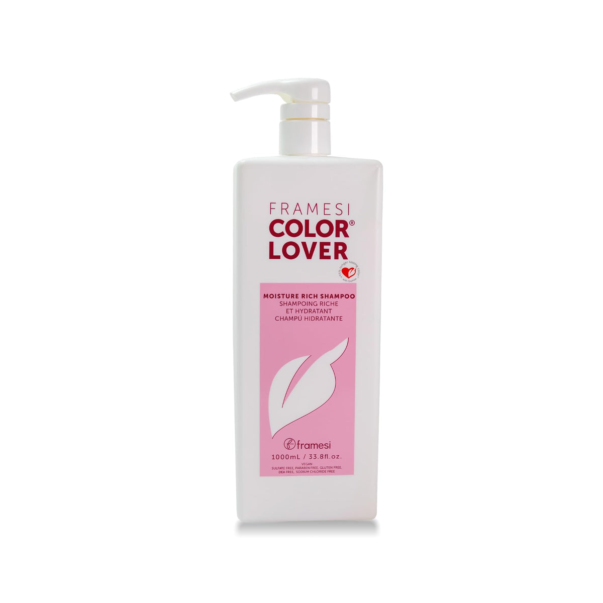 Framesi front bottle showing product and vibrant color protection benefit