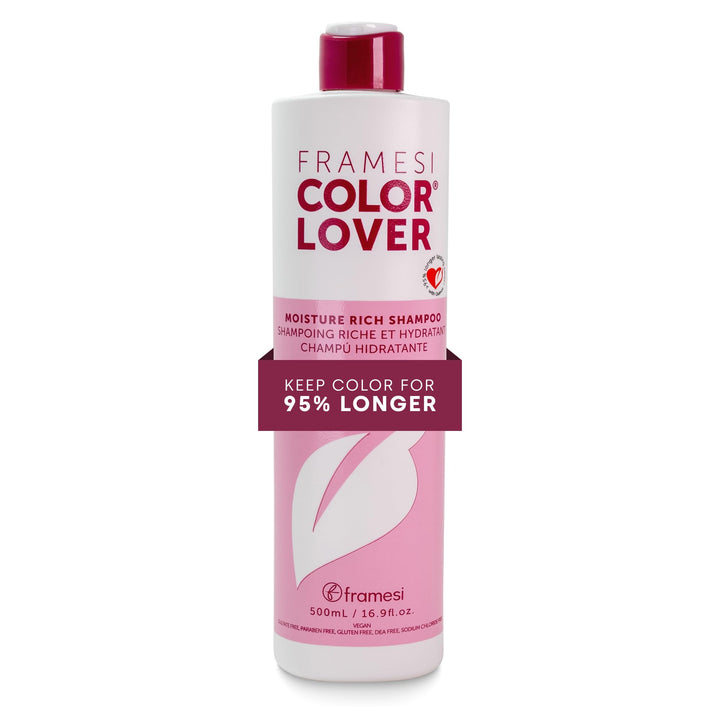 Framesi Color Lover front bottle showing clean design and size benefit
