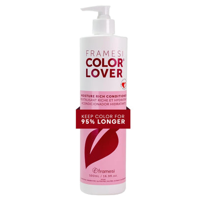 Framesi front packaging showing bottle and label, highlighting professional color care