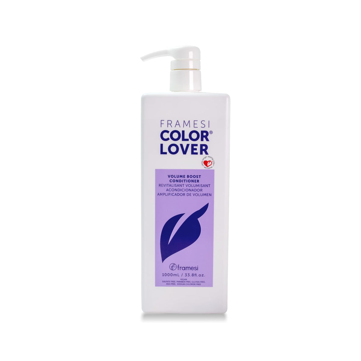 Framesi bottle front view showing label and volumizing conditioner benefit