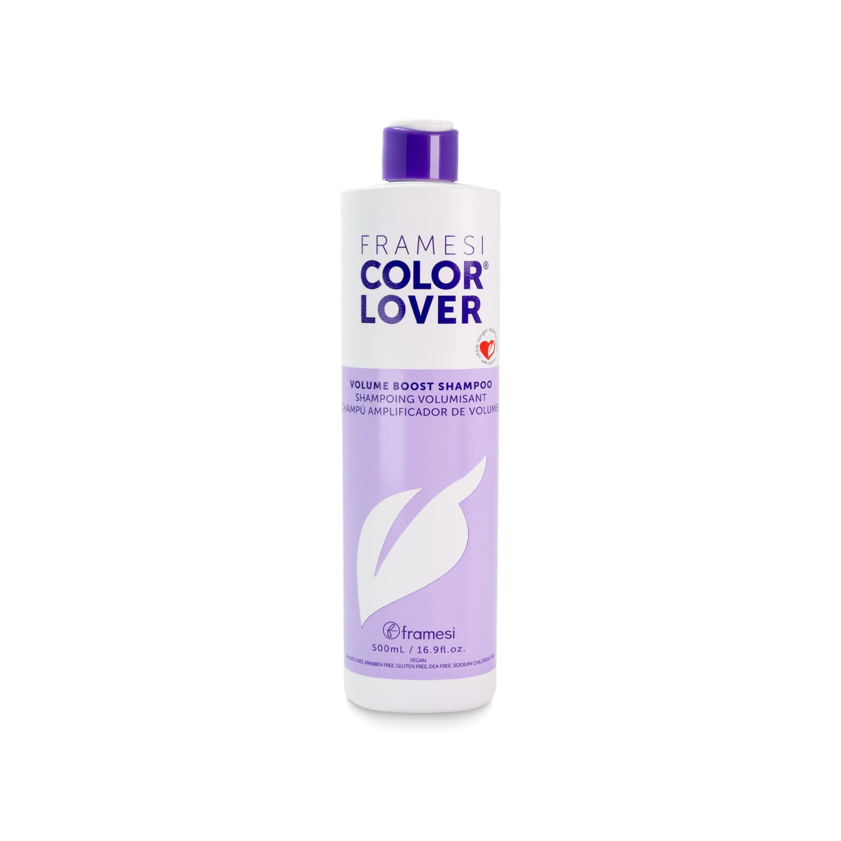 Framesi front bottle showing label and volumizing benefit