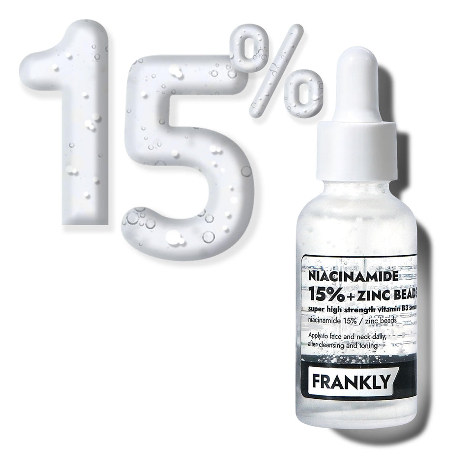 FRANKLY front packaging of serum showing jumbo size and benefit of freshness