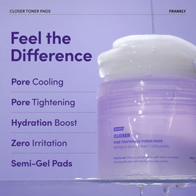 FRANKLY rice extract bottle representation emphasizing natural hydration boost