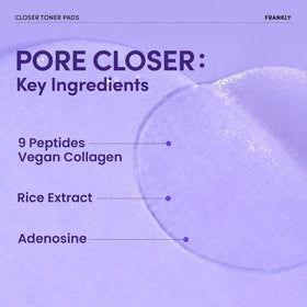 FRANKLY pad releasing serum drop to show hydrating rice-jelly formula replenishment