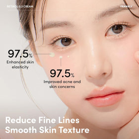 FRANKLY ingredients flatlay with ceramides and ginseng, emphasizes botanical and barrier support