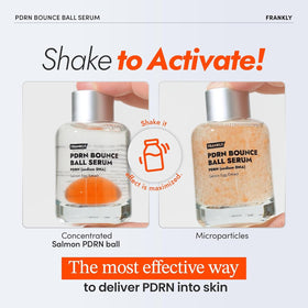FRANKLY activated serum in hand illustrating fresh micro-particle dispersion