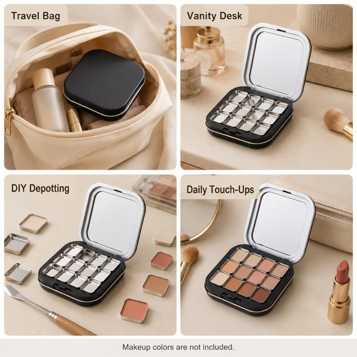 FRCOLOR empty pan slot detail highlighting easy depotting and placement