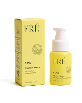 FRÉ bottle front packaging showing label and 1.01 fl oz size for clear product ID
